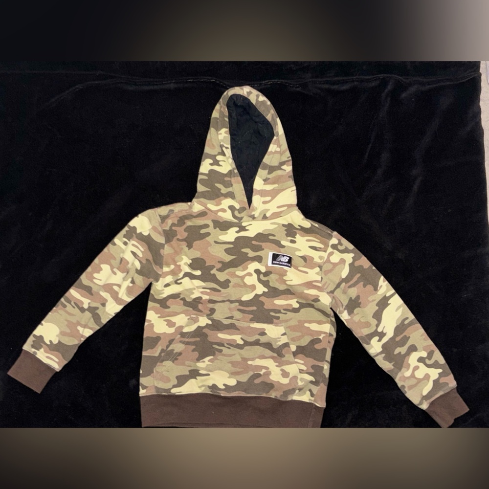 New Balance Black and Tan Camouflage Hoodie